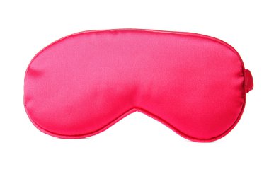 Beyaz arkaplanda şık bir uyku maskesi