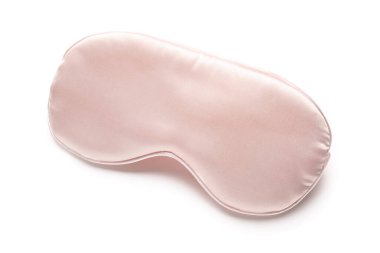 Beyaz arkaplanda şık bir uyku maskesi