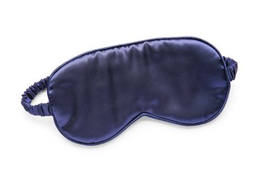 Beyaz arkaplanda şık bir uyku maskesi