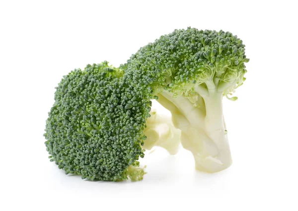Beyaz Arka Planda Lezzetli Brokolili Lahana — Stok fotoğraf