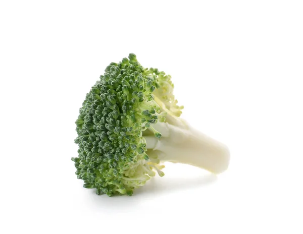 Beyaz Arka Planda Sağlıklı Brokoli Lahanası — Stok fotoğraf