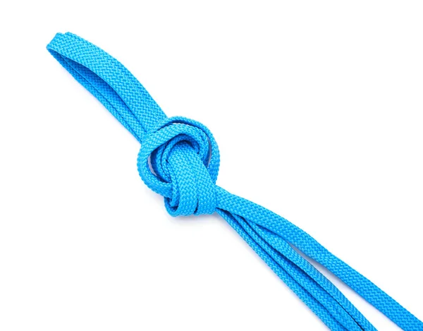 Shoe Laces Tied Knot White Background — Stock Photo, Image