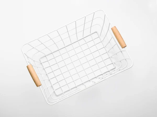 Empty Basket Isolated White Background — Stock Photo, Image