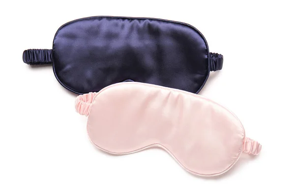 Stylish Sleep Masks White Background — Stock Photo, Image