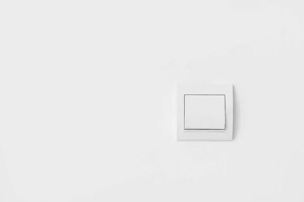 Interruptor Moderno Pared Blanca —  Fotos de Stock