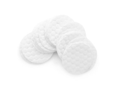 Beyaz arkaplanda yeni temiz pamuklar