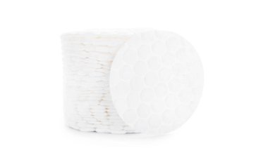 Beyaz arkaplandaki temiz pamuk bloknotları