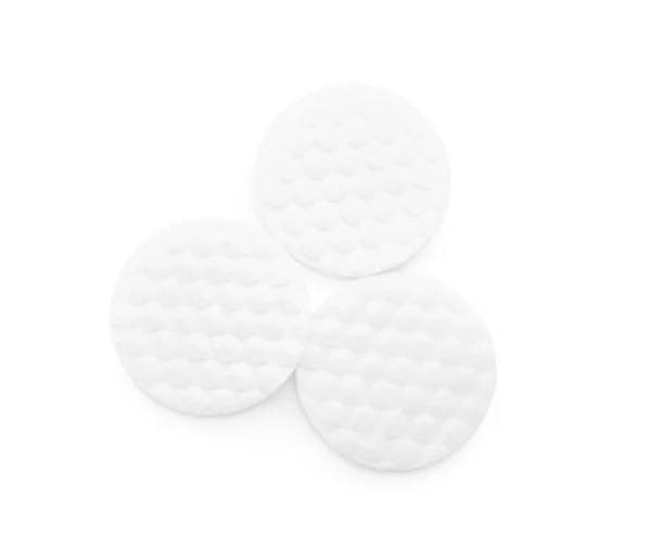 Clean Cotton Pads White Background — Stock Photo, Image