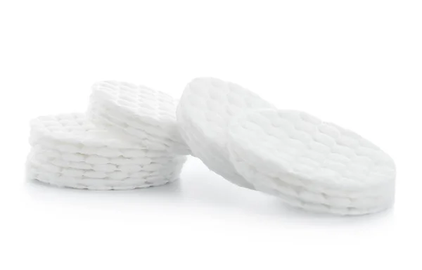 New Cotton Pads White Background — Stock Photo, Image