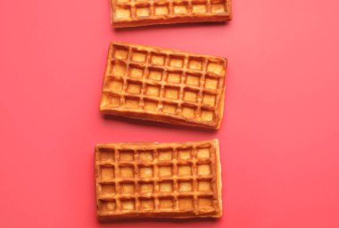 Renkli lezzetli Belçika waffle 'ları
