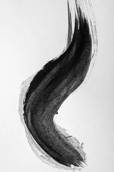 Course Encre Sur Papier Blanc — Photo