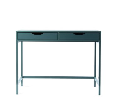 Beyaz arkaplanda çekmeceleri olan modern tablo