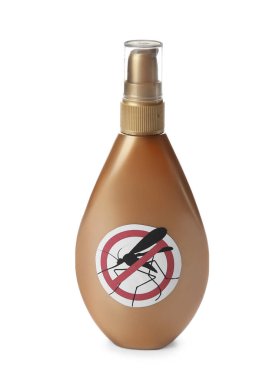 Beyaz arkaplanda sivrisinek kovucu ürün