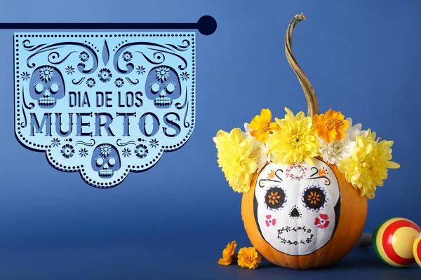 Biglietto Auguri Giorno Dei Morti Messico Dia Muertos — Foto Stock