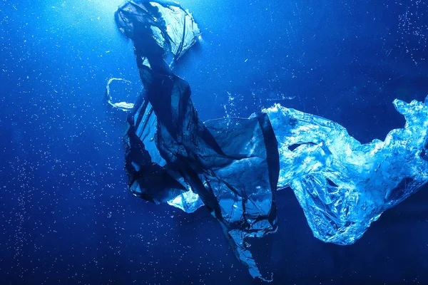 Plastic Garbage Floating Ocean — Stock Photo, Image