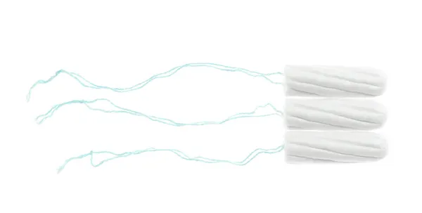 Menstrual Tampons White Background — Stock Photo, Image
