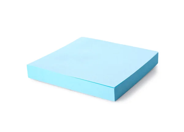 Blue Sticky Note White Background — Stock Photo, Image