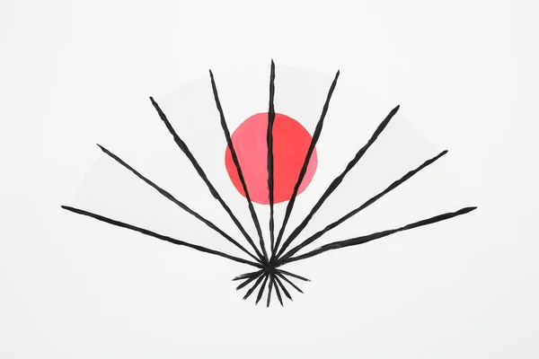 Tvůrčí Krásná Kresba Japonské Vlajky — Stock fotografie