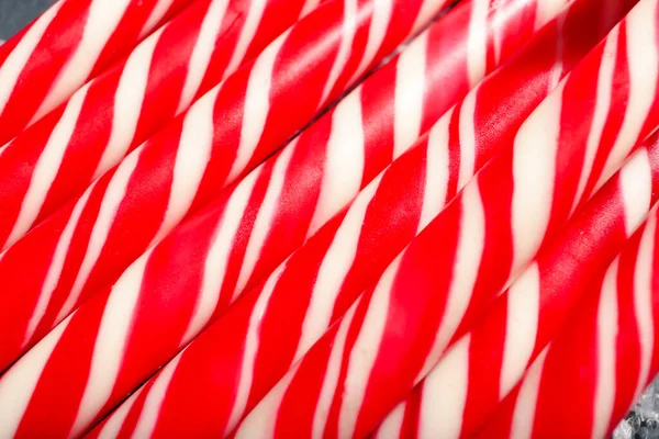 Sweet Candy Canes Background Closeup — Stock Photo, Image