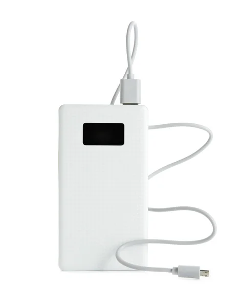 Modern Power Bank White Background — Stock Photo, Image