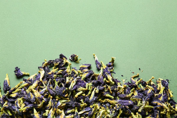 Чай Горошины Бабочки Цветном Фоне — стоковое фото
