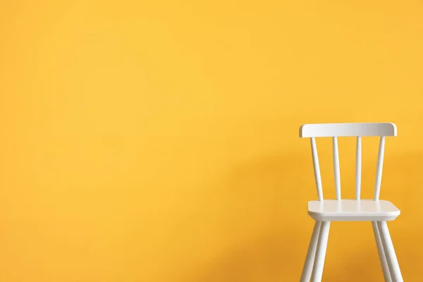 Modern Chair Yellow Background — Stock Photo, Image