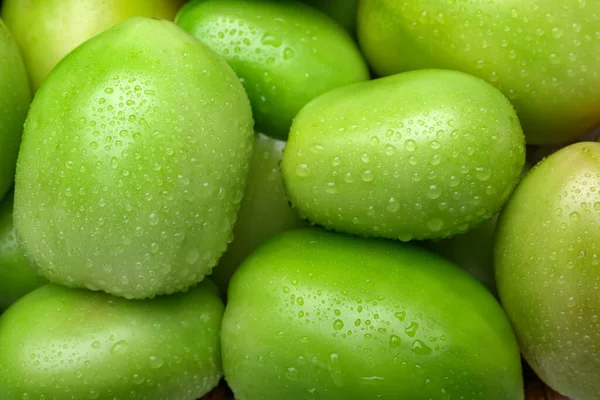 Fresh Green Tomatoes Background Closeup — Stock Photo, Image