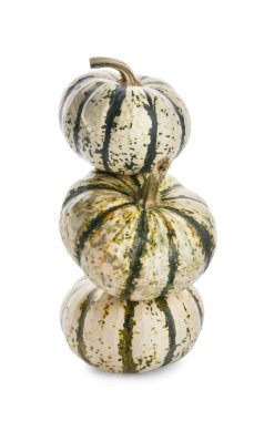 Beyaz arka plan üzerinde izole taze kabak