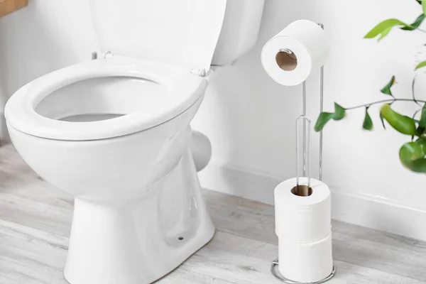 Interior Dari Kamar Kecil Modern Dengan Toilet Mangkuk — Stok Foto