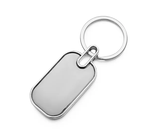 Stylish Key Chain White Background — Stock Photo, Image