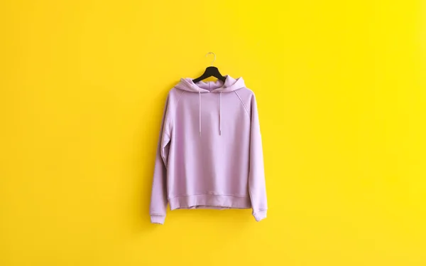 Modern Hoodie Hanging Color Wall — Stock Photo, Image