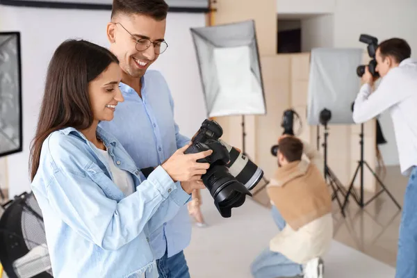 Young Photographers Classes Studio — Stock Photo, Image