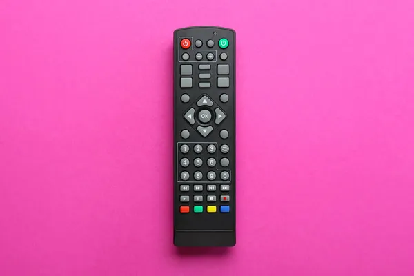Modern Remote Control Pink Background — Stock Photo, Image