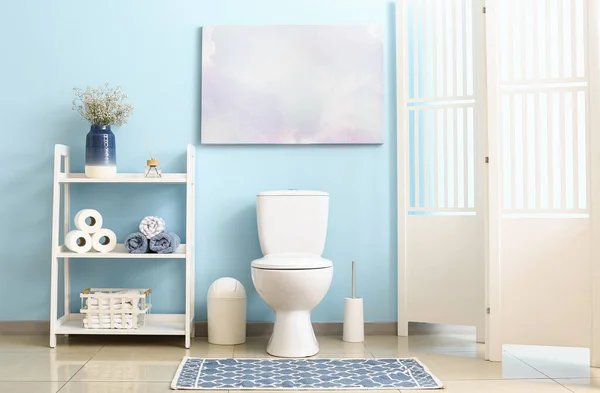 Interieur Van Moderne Comfortabele Toilet — Stockfoto