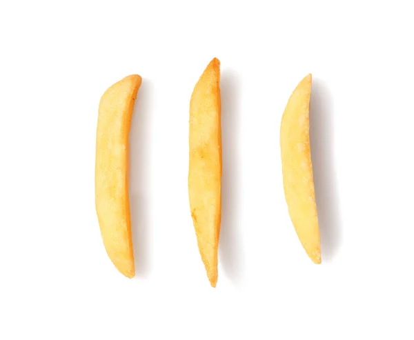 Смачна Картопля Фрі Білому Тлі — стокове фото