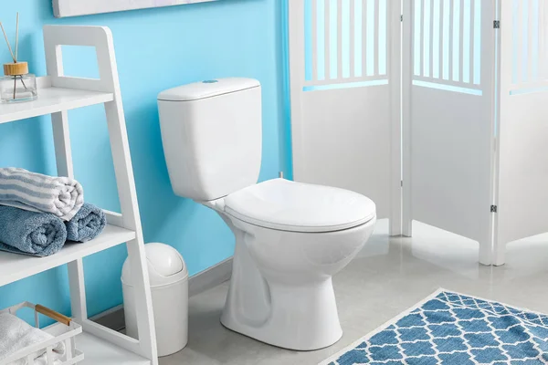 Interieur Der Modernen Komfortablen Toilette — Stockfoto
