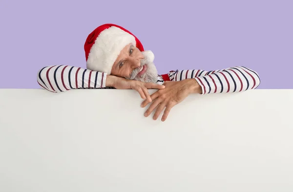 Santa Claus Blank Poster Color Background — Stock Photo, Image