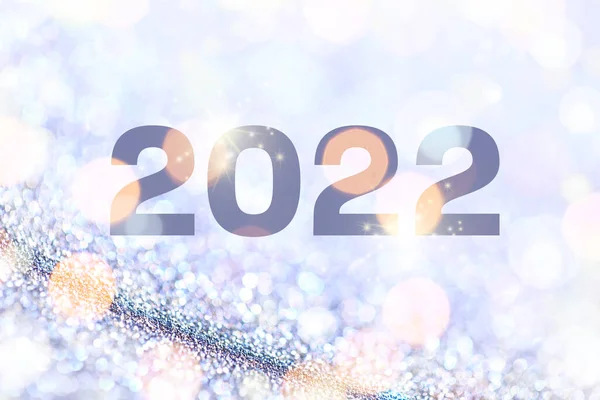 Gyönyörű Üdvözlőlap Boldog Évet 2022 Ünnepség — Stock Fotó