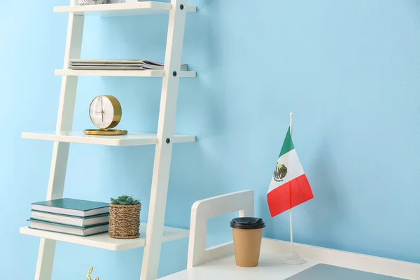 Mexican Flag Table Room — Stock Photo, Image