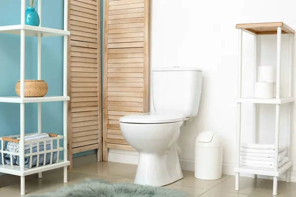 Interieur Der Modernen Komfortablen Toilette — Stockfoto