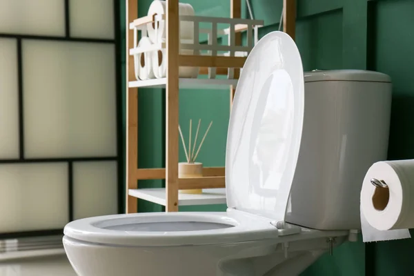 Toilet Putih Kamar Kecil — Stok Foto