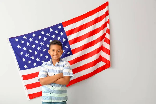 Pupil Language School Light Wall Usa Flag Stock Picture
