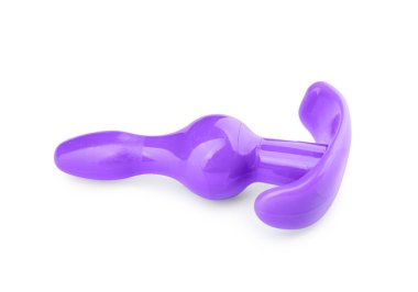 Kauçuk anal tıkacı beyaza izole edildi