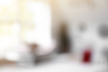 Modern oturma odasının bulanık görüntüsü