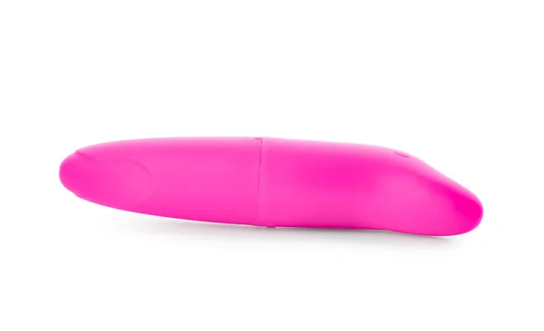 Růžový Sex Hračka Izolované Bílém — Stock fotografie