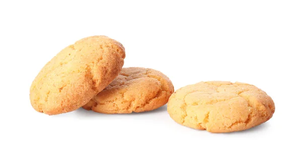 Vynikající Domácí Cookies Bílém Pozadí — Stock fotografie