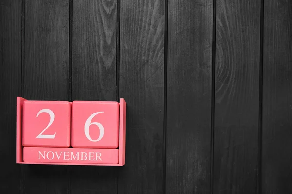 Kalender Med Datum November Svart Fredag — Stockfoto