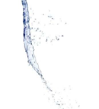 sıçrama su üzerinde izole beyaz