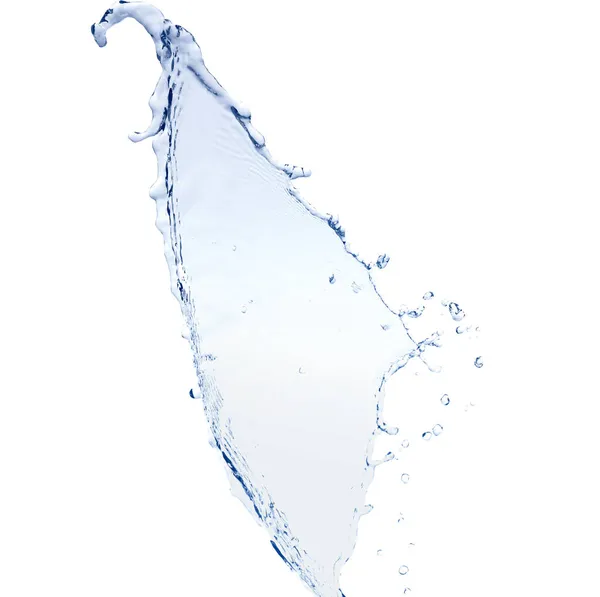 Wasserspritzer Isoliert Auf Weiß — Stockfoto