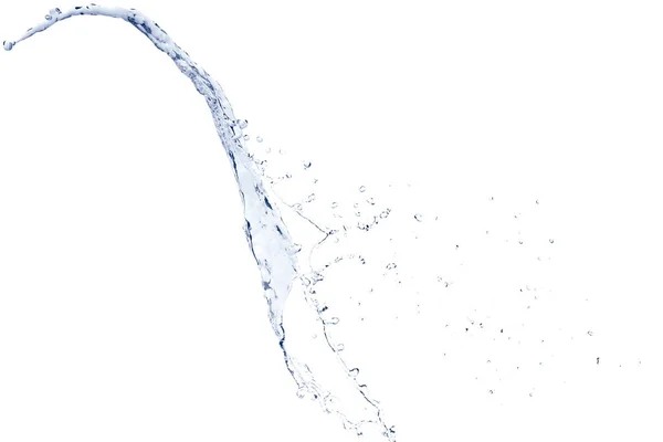 Respingo Água Isolado Branco — Fotografia de Stock